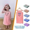 TOALLA DE BAÑO PARA NIÑA CON CINTILLO
